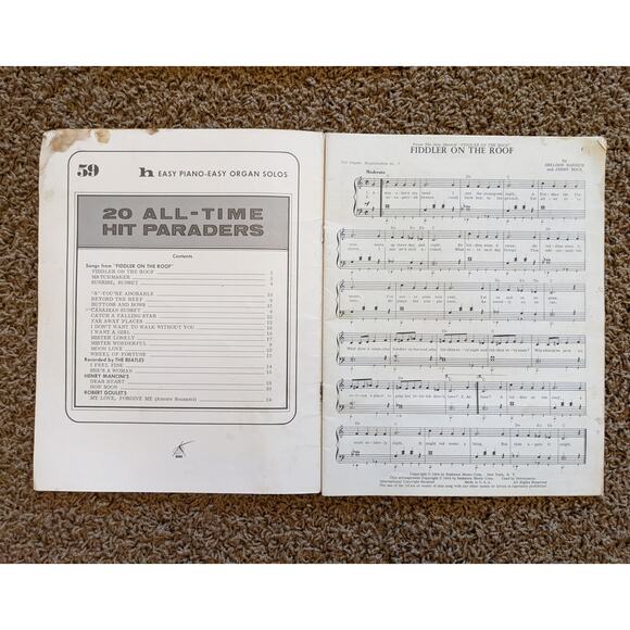 Vintage Lot 20 All-Time Hit Paraders Easy Piano Organ Solos Sheet Music - Picture 9 of 14